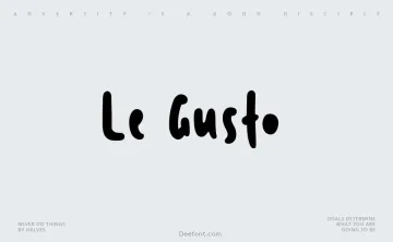 Le Gusto Font