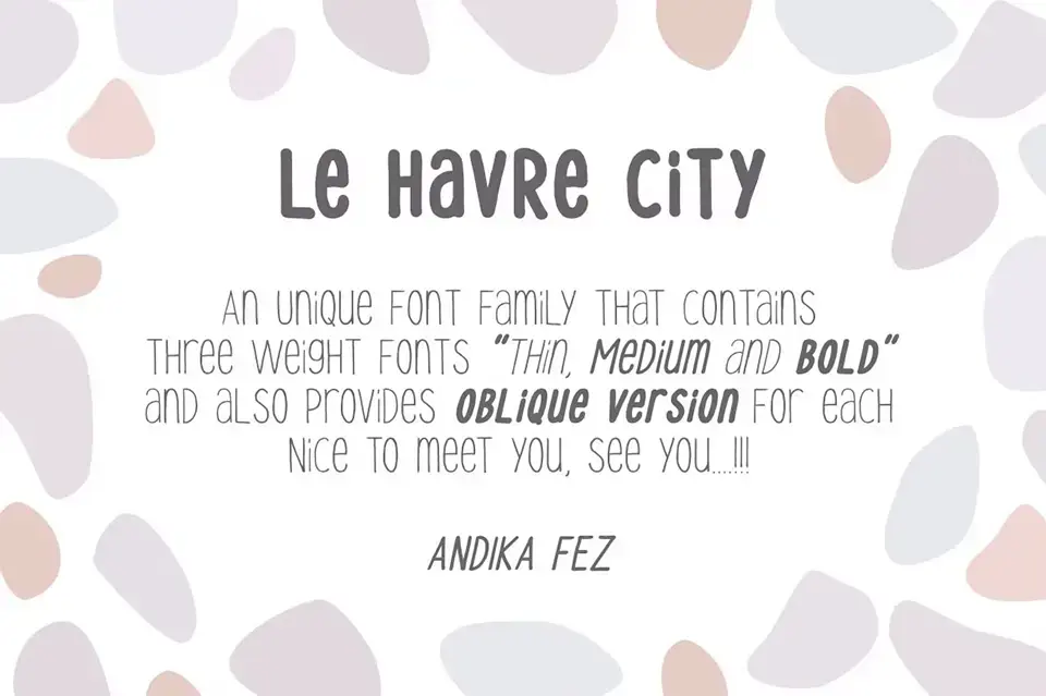 Le Havre City Font