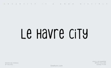 Le Havre City Font