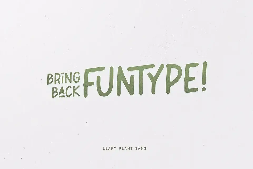 Leafy Plant Font
