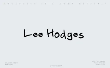 Lee Hodges Font