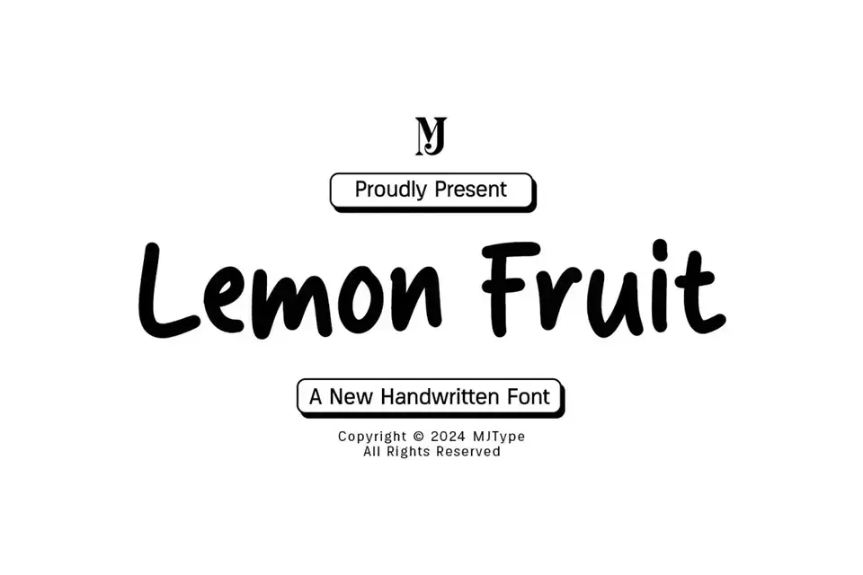 Lemon Fruit Font