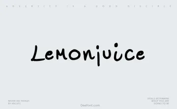Lemonjuice Font