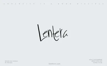 Lentera Font