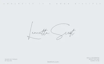 Leonetta Script Font