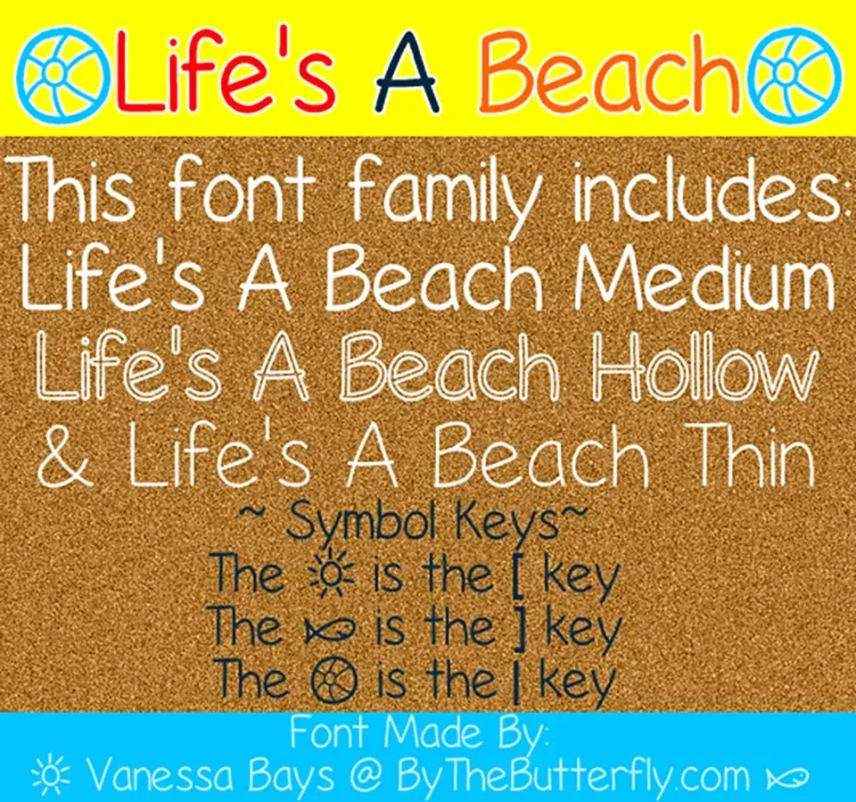 Life's A Beach Font