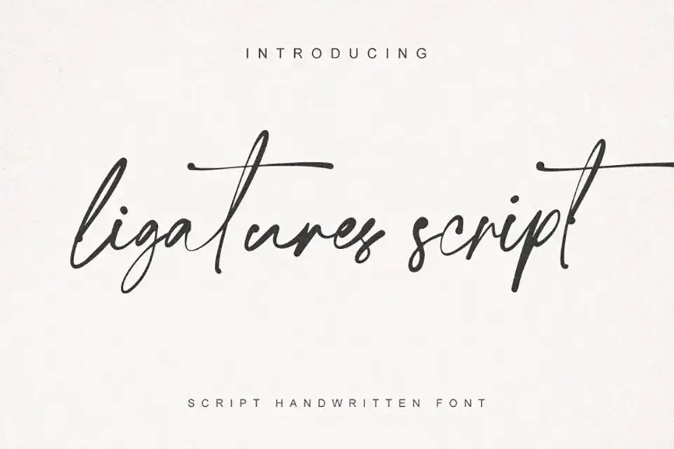 Ligatures Script Font