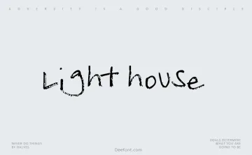 Light house Font
