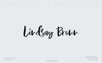 Lindsay Brown Font
