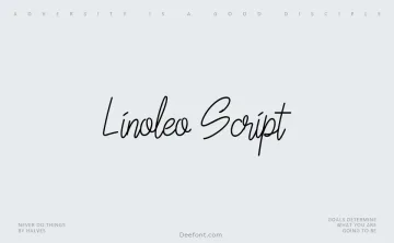 Linoleo Script Font
