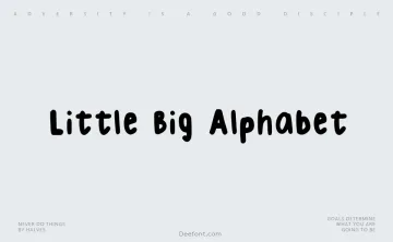 Little Big Alphabet Font