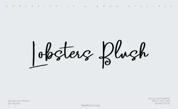 Lobsters Blush Font