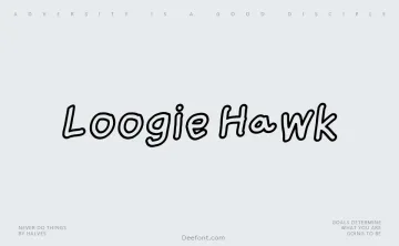Loogie Hawk Font
