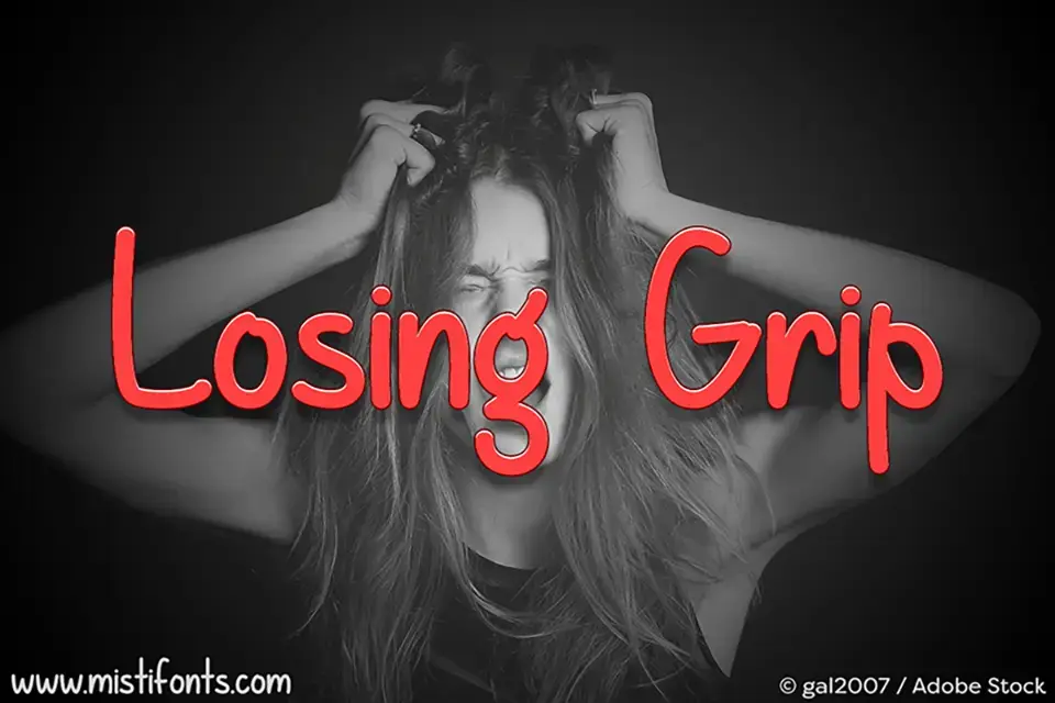 Losing Grip Font