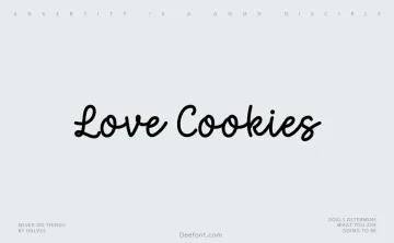 Love Cookies Font