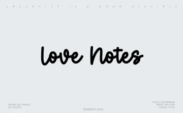 Love Notes Font