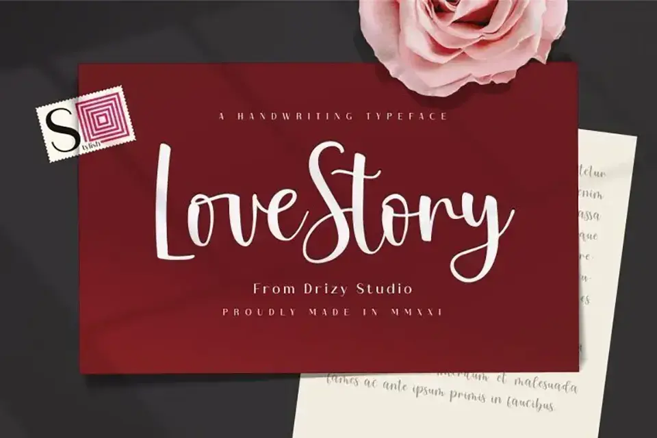 Love Story Script Font