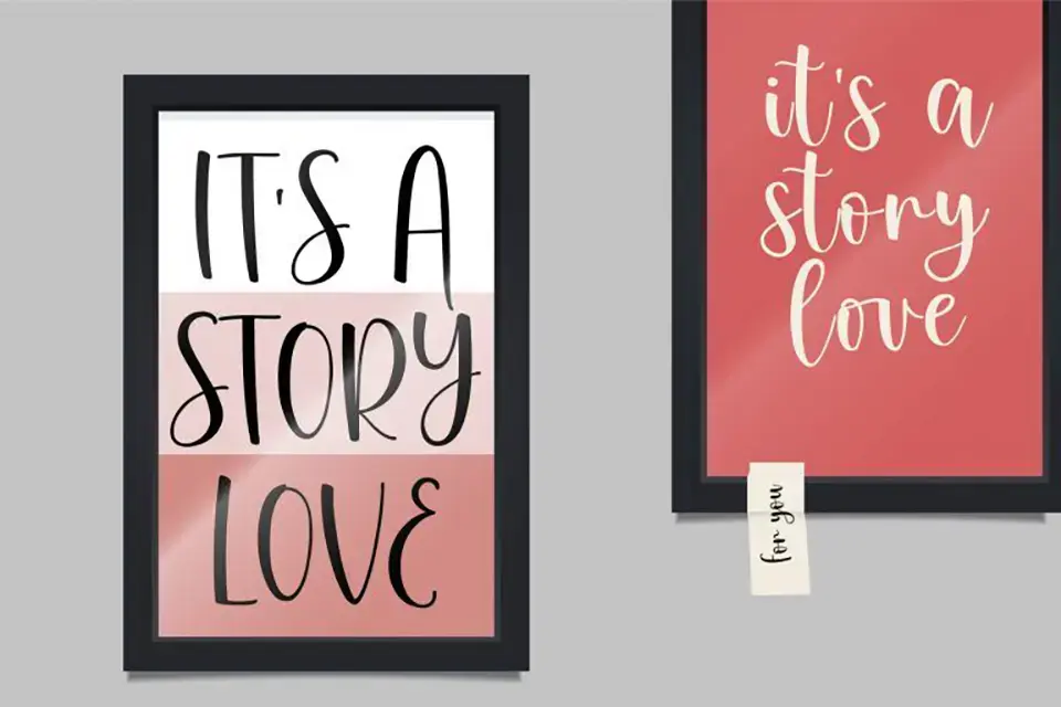 Love Story Script Font