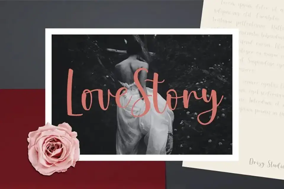 Love Story Script Font