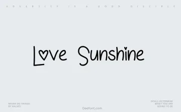 Love & Sunshine Font