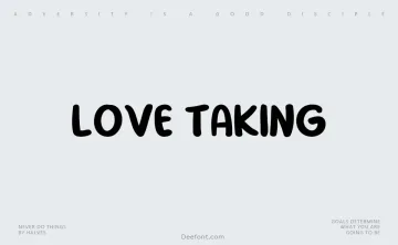 Love Taking Font