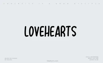 Lovehearts Font