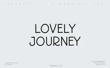 Lovely Journey Font
