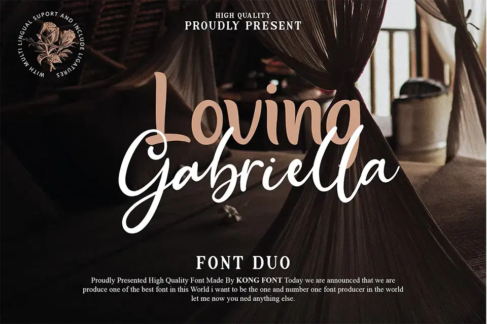 Loving Gabriella Font