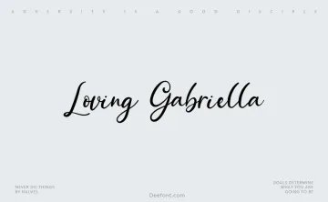 Loving Gabriella Font