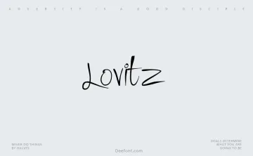 Lovitz Font