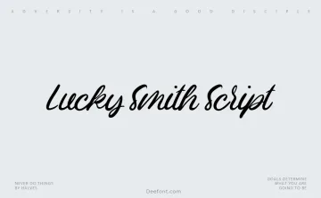 Lucky Smith Script Font