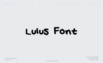 Lulus Font Font
