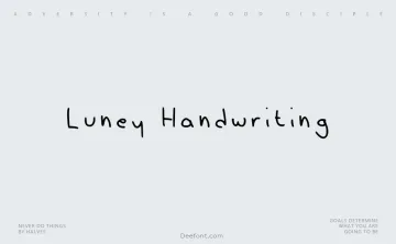 Luney Handwriting Font
