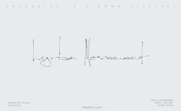 Lyrics Movement Font