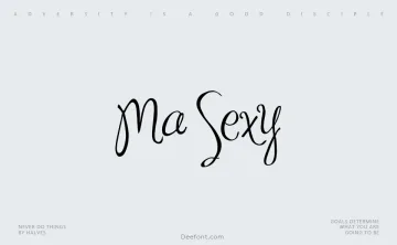 Ma Sexy Font