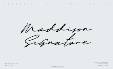 Maddison Signature Font