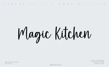 Magic Kitchen Font