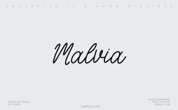 Malvia Font