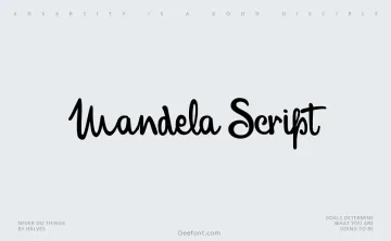 Mandela Script Font