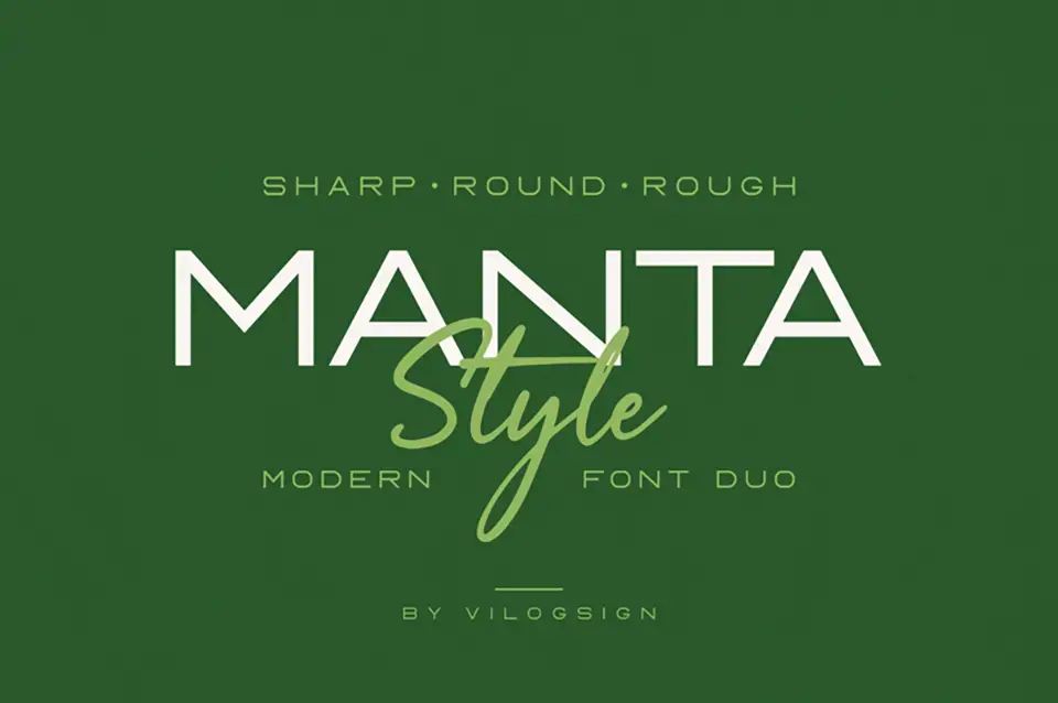 Manta Style Script Font