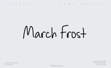 March Frost Font
