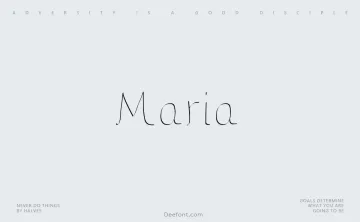 Maria Typeface