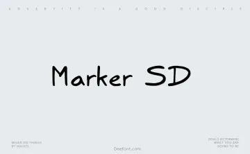 Marker SD Font