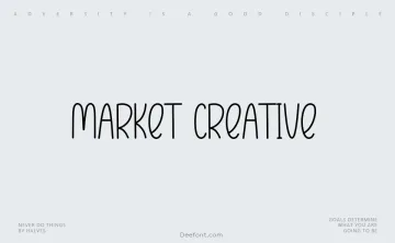 Market Creative Font