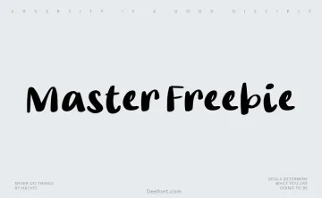 Master Freebie Font