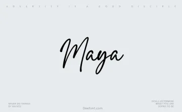 Maya Font