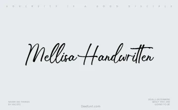 Mellisa Handwritten Font