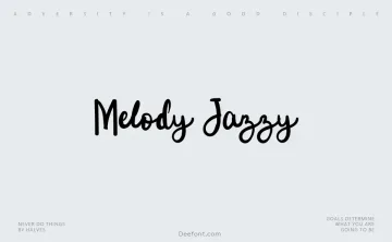 Melody Jazzy Font