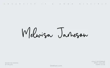 Melwisa Jameson Font