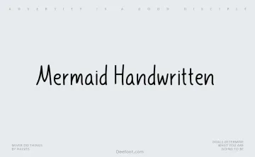 Mermaid Handwritten Font